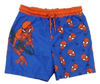 Safírovo-červené plážové kraťasy so Spider-many LC WaIKIKI