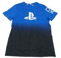 Cobaltově modro-černé tričko s logem - PlayStation H&M