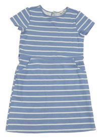 Modro-biele pruhované šaty H&M
