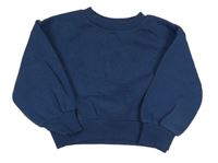 Tmavomodrá oversize mikina s výšivkou zn. Matalan