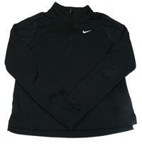 Čierna športová funkčná mikina s logom zn. Nike