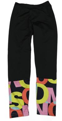 Čierne legíny s písmeny Shein