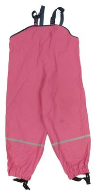Tmavorůžové nepromokavé laclové kalhoty PlayShoes