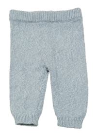 Světlemodré melírované pletené tepláky F&F