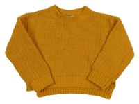 Okrový crop sveter Topolino