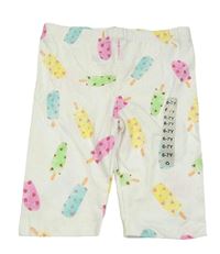 Nové - Biele elastické kraťasy s nanuky Dunnes