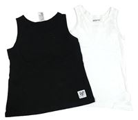 2x tílko - černé + bílé