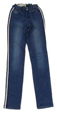 Modré skinny fit rifle s pruhmi Pepperts