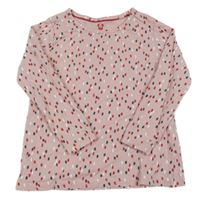 Ružové bodkovaná é tričko Lupilu