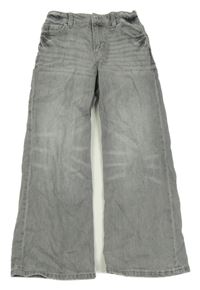 Šedé baggy bootcut rifle H&M