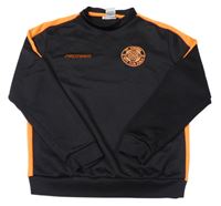 Čierno-oranžová športová mikina so znakem - Dublin