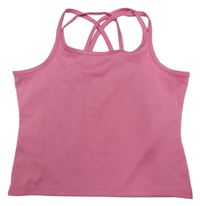 Ružový športový crop top Ergeenomixx