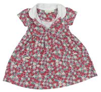 Ružovo-farebné šaty s jahodami a golierikom Jojo Maman Bebé