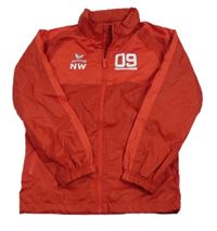 Červená šušťáková funkčná športová bunda s logom Erima