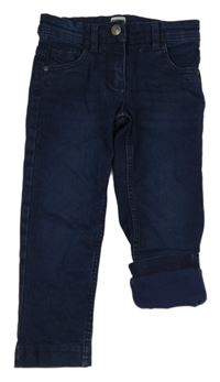 Tmavomodré podšité skinny rifle zn. Lily & Dan