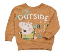 Broskvová mikina s Tomíkem George