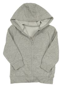 Sivá melírovaná prepínaci mikina s kapucňou George