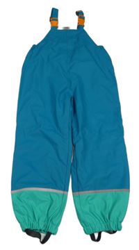 Tyrkysové nepromokavé podšité laclové kalhoty x-mail