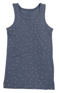 Tmavošedá puntíkatá košilka 