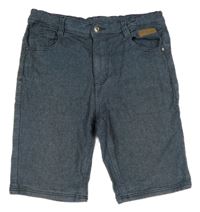 Tmavomodré melírované riflové kraťasy Yigga