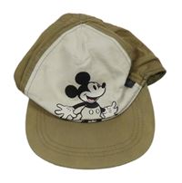 Béžovo-bílá kšiltovka s Mickeym H&M
