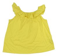 Žltý top s volánikom zn. H&M