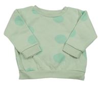 Mintová bodkovaná á mikina Primark