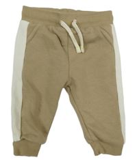 Béžovo - biele tepláky F&F