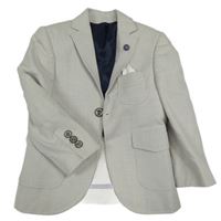 Béžové vzorované slávnostné sako