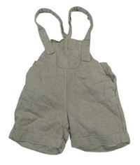 Béžové melírované na traké teplákové kraťasy