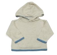 Béžovo-modrý svetr s kapucí Matalan