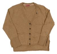 Hnědý propínací svetr Next