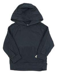 Šedomodrá mikina s kapucňou Topomini