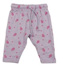 Lila tepláky s ananásmi