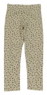 Béžovo-sivé legíny s leopardím vzorom H&M
