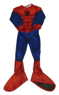 Kostým - Tmavomodro-červený overal - Spiderman Marvel