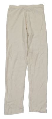 Smotanové rebrované crop legíny H&M
