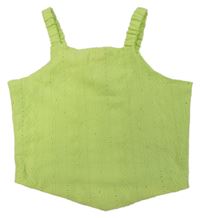 Neónově zelený crop top s madeirou Matalan