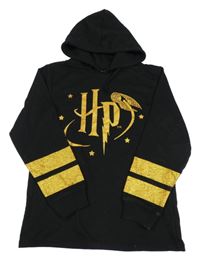 Čierno-zlatá mikina s kapucí - Harry Potter