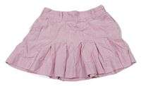 Ružová menšestrová skladaná sukňa H&M