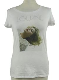 Dámské bílé tričko s potiskem 