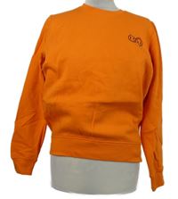 Dámská oranžová mikina se smajlíky 