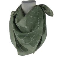 Dámský zelený vzorovaný šátek 