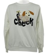 Dámská bílá mikina s pejskem Cocco Rosso