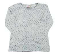 Modro-biele melírované tričko s hviezdičkami Topolino