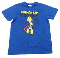 Modré tričko s hasičem Samem