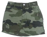 Army plátenná sukňa Denim Co.