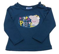Petrolehová ľahká mikina s Peppa pig