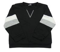 Černé triko s proužky