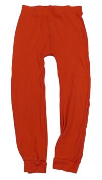 Červené žebrované lehké tepláky Tu